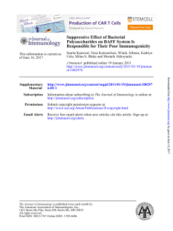 Responsible for Their Poor Immunogenicity Polysaccharides on