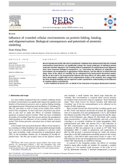 Influence of crowded cellular environments on