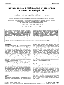 Imaging the Epileptic "Initial Dip"