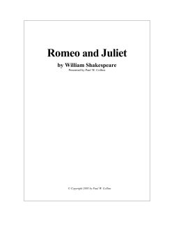 Romeo and Juliet - Shakespeare Right Now!
