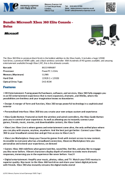 Bundle: Microsoft Xbox 360 Elite Console - Solus