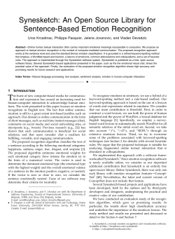 Synesketch: An Open Source Library for Sentence