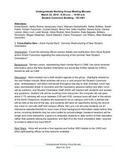 March - University of Colorado Denver