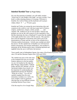 Istanbul Sundial Tour