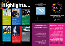 Our 2017 Programme and check out our programme