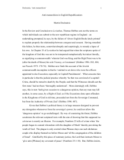 1 Anti-monarchism in English Republicanism Martin Dzelzainis In
