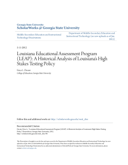 Louisiana Educational Assessment Program (LEAP)