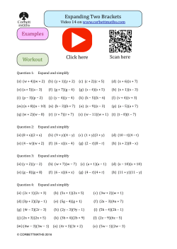 Expanding Two Brackets