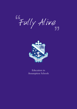 Fully Alive - Assumption Grammar School