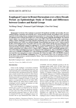 - Asian Pacific Journal of Cancer Prevention