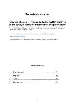 Supporting Information Influence of acidic (H3PO4) and alkaline