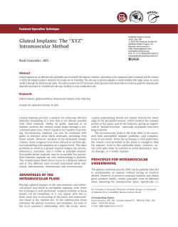 Gluteal Implants: The &ldquo;XYZ&rdquo; Intramuscular Method