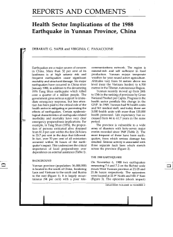 REPORTS AND COMMENTS Health Sector Implications of the 1988