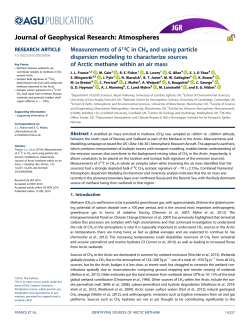 Measurements of 13C in CH4 and using particle