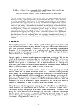 071_Euralex_2010_4_MAFELA_Problems of Dialect Non
