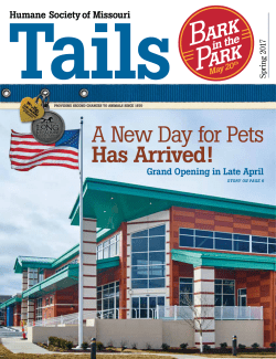 Spring 2017 - Humane Society of Missouri