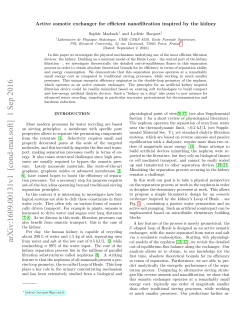Active Osmotic Exchanger for Efficient Nanofiltration Inspired by the