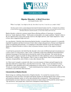 Bipolar Disorder: A Brief Overview
