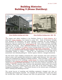 Building Histories Building 5 (Stone Distillery)