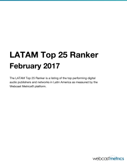 LATAM Top 25 Ranker