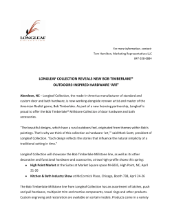 Longleaf Collection &reg; Shows Bob Timberlake