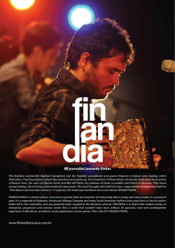 DUO FINLANDIA and the World Tour MUNDO RURAL 2015-2016