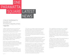 ONE PARAMATTA SQUARE LATEST NEWS