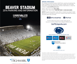 Arrival at Beaver Stadium