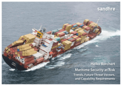 Heiko Borchert Maritime Security at Risk