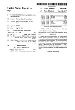 Ink compositions and a method for making same