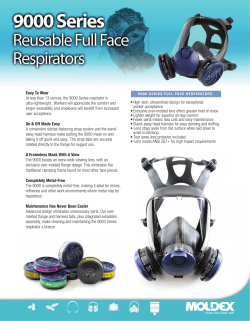 Easy To Wear At less than 13 ounces, the 9000 Series respirator is