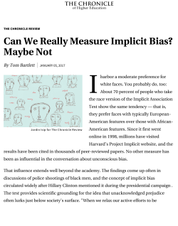 Can We Really Measure Implicit Bias? Maybe Not