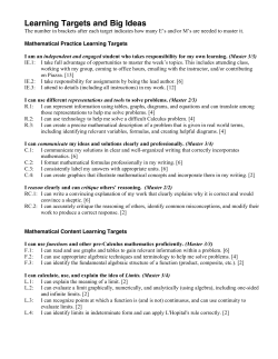 Calculus 1