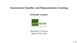 Incremental Classifier and Representation Learning