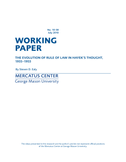 THE EVOLUTION AND TRIUMPH OF THE RULE OF LAW