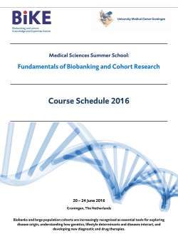Short Course Proposal Summer 2014: Fundamentals of