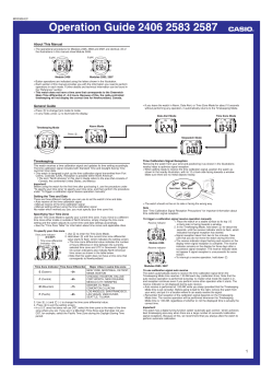 Operation Guide 2406 2583 2587