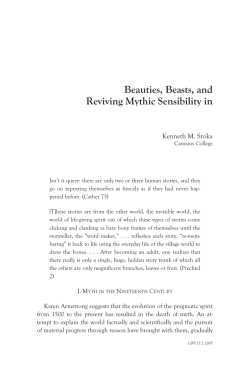 Beauties, Beasts, and Reviving Mythic