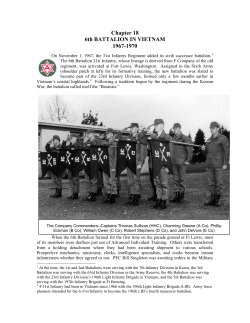 Chapter 18 6th BATTALION IN VIETNAM 1967-1970