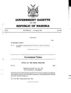 Stamp Duties Act of 1993