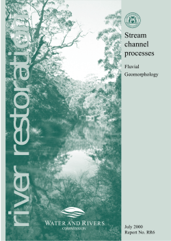 Stream channel processes