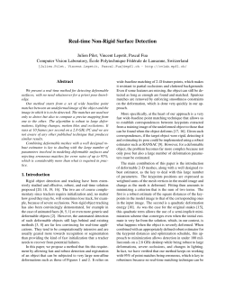 Real-time Non-Rigid Surface Detection