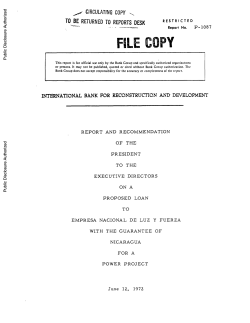 Eighth Power Project - World bank documents