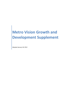 Metro Vision Growth and Development Supplement