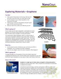 Exploring Materials&mdash;Graphene