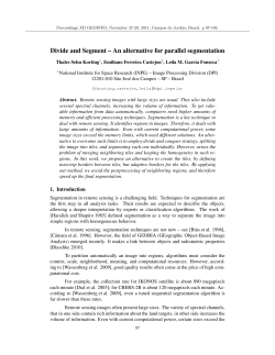 Divide and Segment &ndash; An alternative for parallel