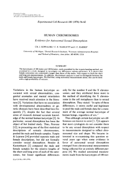 HUMAN CHROMOSOMES Variations in the human karyotype as
