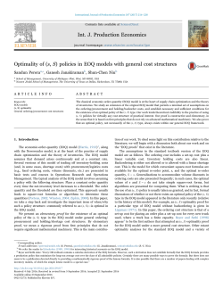 Optimality of (s,S) Policies in EOQ Models with General Cost
