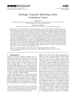 Strategic Capacity Rationing when Customers Learn
