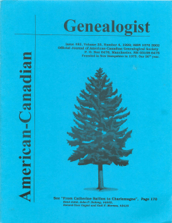 From Catherine Baillon to Charlemagne - American